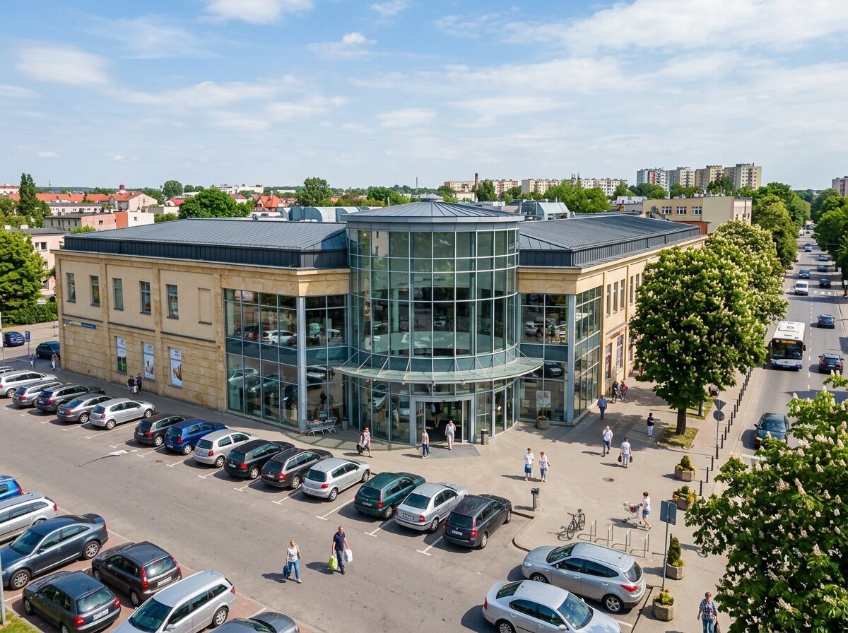 Symbolbild: Shopping-Center (KI-generierte Illustration, nicht das reale Objekt)